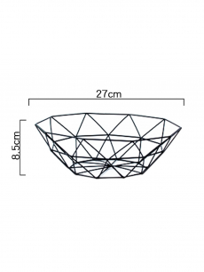 Фруктовница черная треугольники Kokette